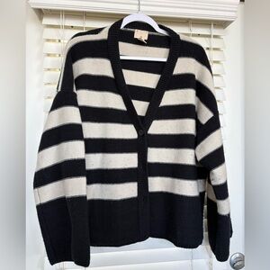 H&M premium stripe wool cardigan